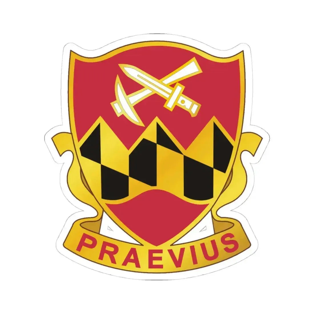 121 Engineer Battalion (U.S. Army) STICKER Vinyl Kiss-Cut Decal 4 Inch White - The Sticker Space