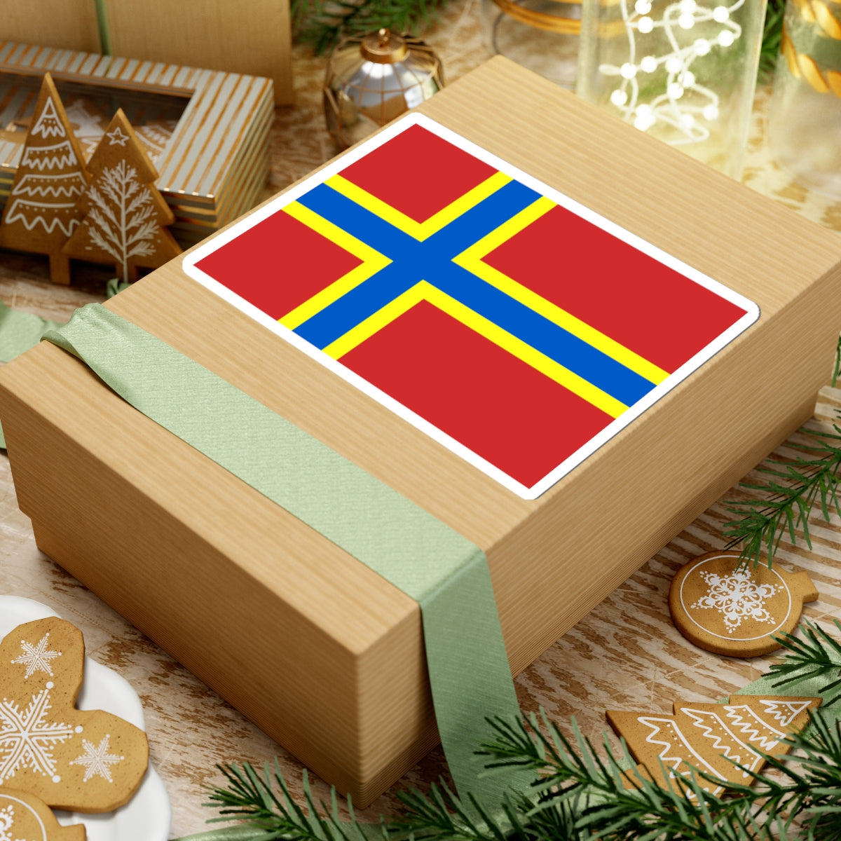 2007 Flag of Orkney (Scotland) STICKER Vinyl Kiss-Cut Decal