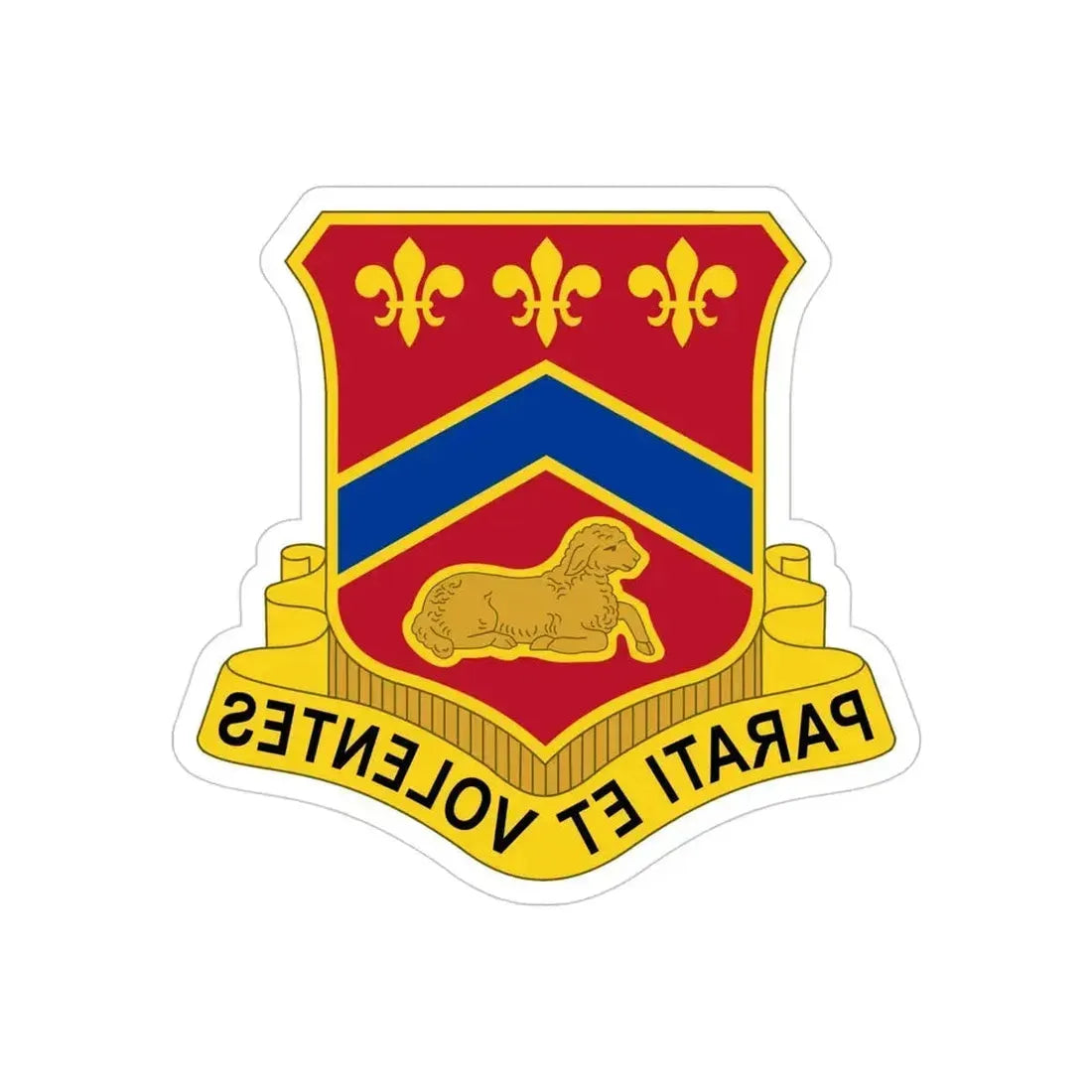 123 Engineer Battalion (U.S. Army) REVERSE PRINT Transparent Die-Cut STICKER - The Sticker Space