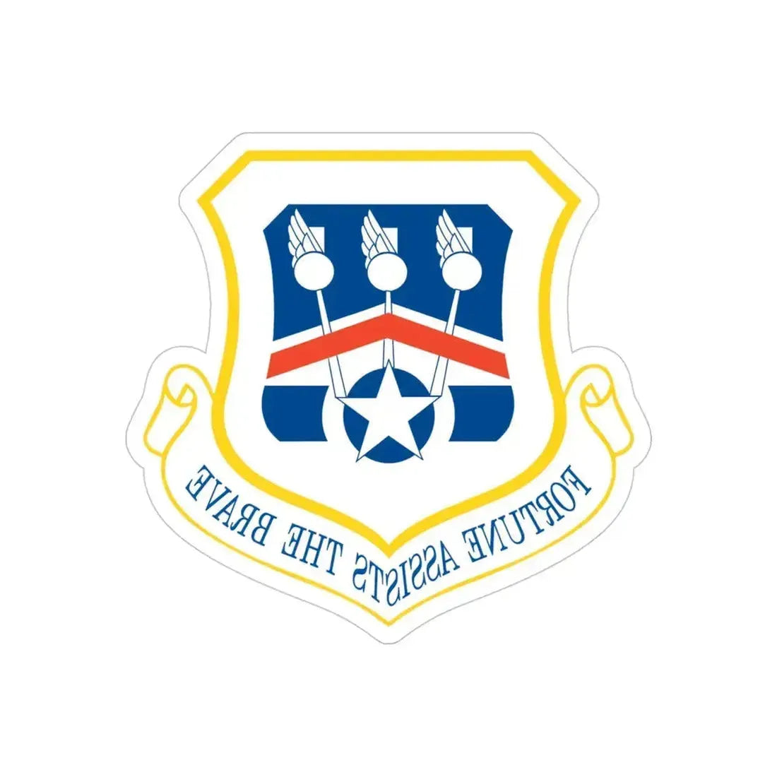 123d Airlift Wing (U.S. Air Force) REVERSE PRINT Transparent Die-Cut STICKER - The Sticker Space