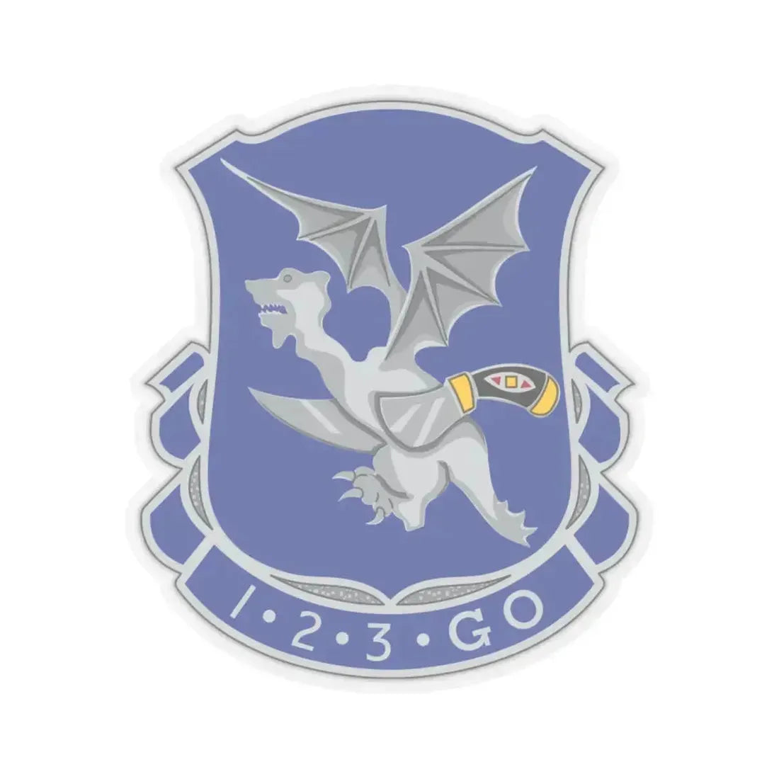 123rd Infantry Regiment (U.S. Army) STICKER Vinyl Kiss-Cut Decal 6 Inch Transparent - The Sticker Space