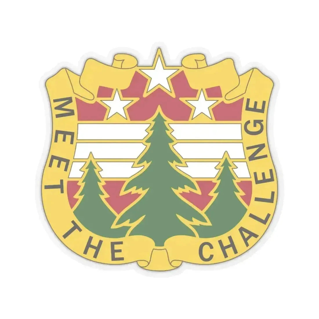 124 Regional Support Command 2 (U.S. Army) STICKER Vinyl Kiss-Cut Decal 3 Inch Transparent - The Sticker Space