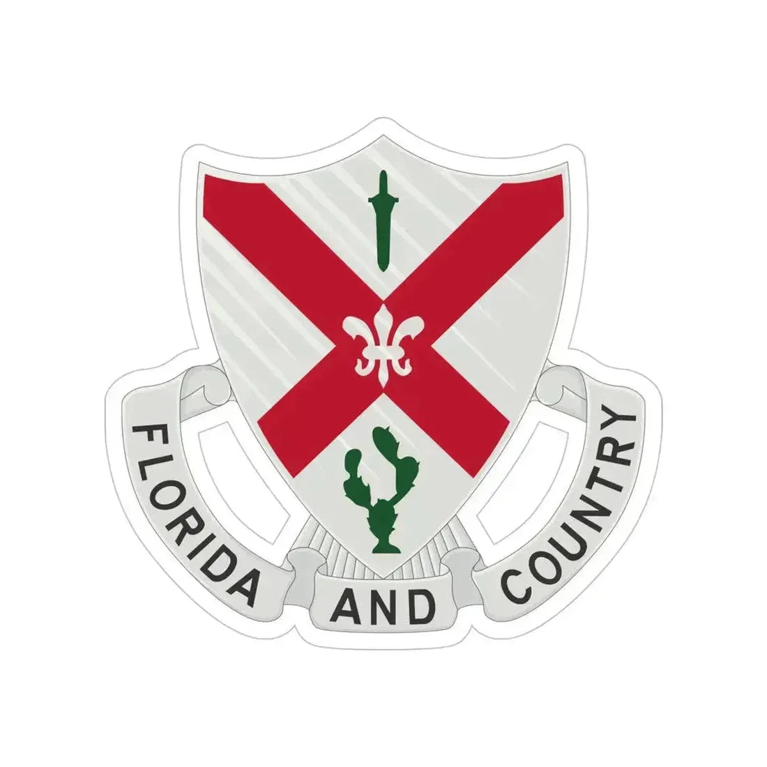 124th Infantry Regiment (U.S. Army) Transparent STICKER Die-Cut Vinyl Decal - The Sticker Space