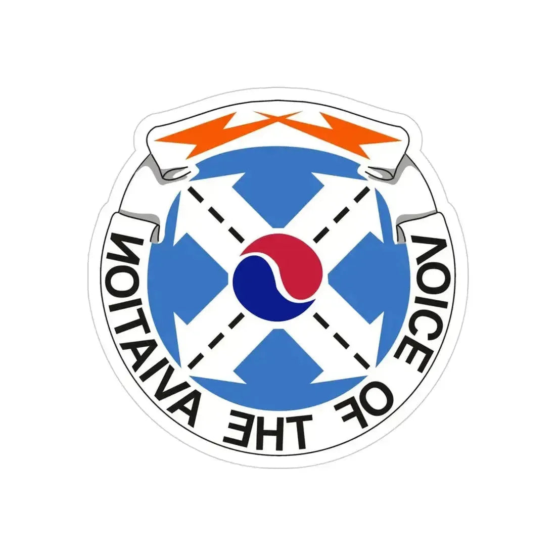 125th Air Traffic Control Battalion (U.S. Army) REVERSE PRINT Transparent Die-Cut STICKER - The Sticker Space