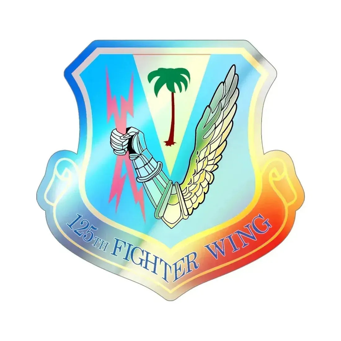 125th Fighter Wing (U.S. Air Force) Holographic STICKER Die-Cut Vinyl Decal - The Sticker Space