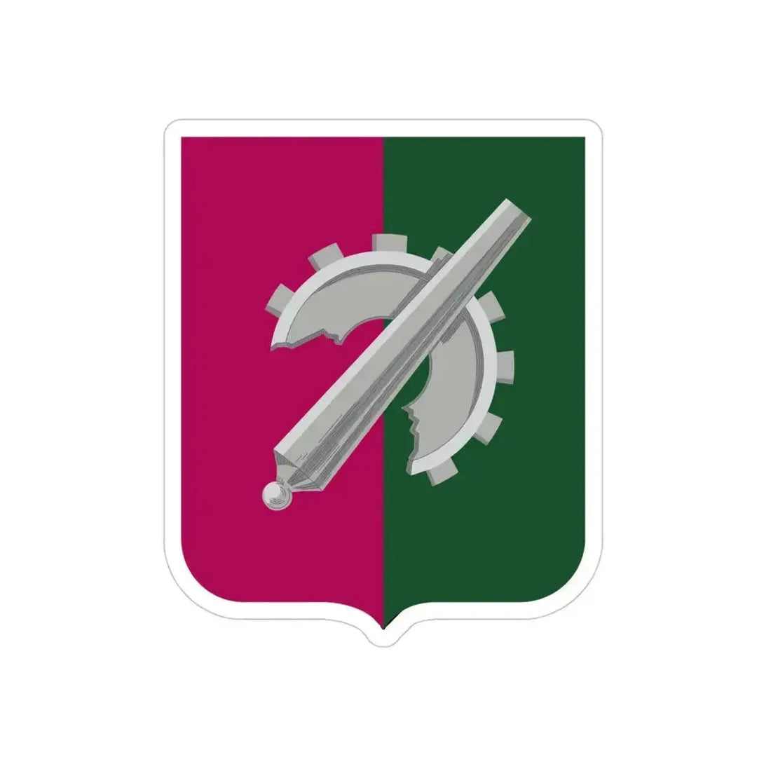 126 Maintenance Battalion 2 (U.S. Army) REVERSE PRINT Transparent Die-Cut STICKER - The Sticker Space