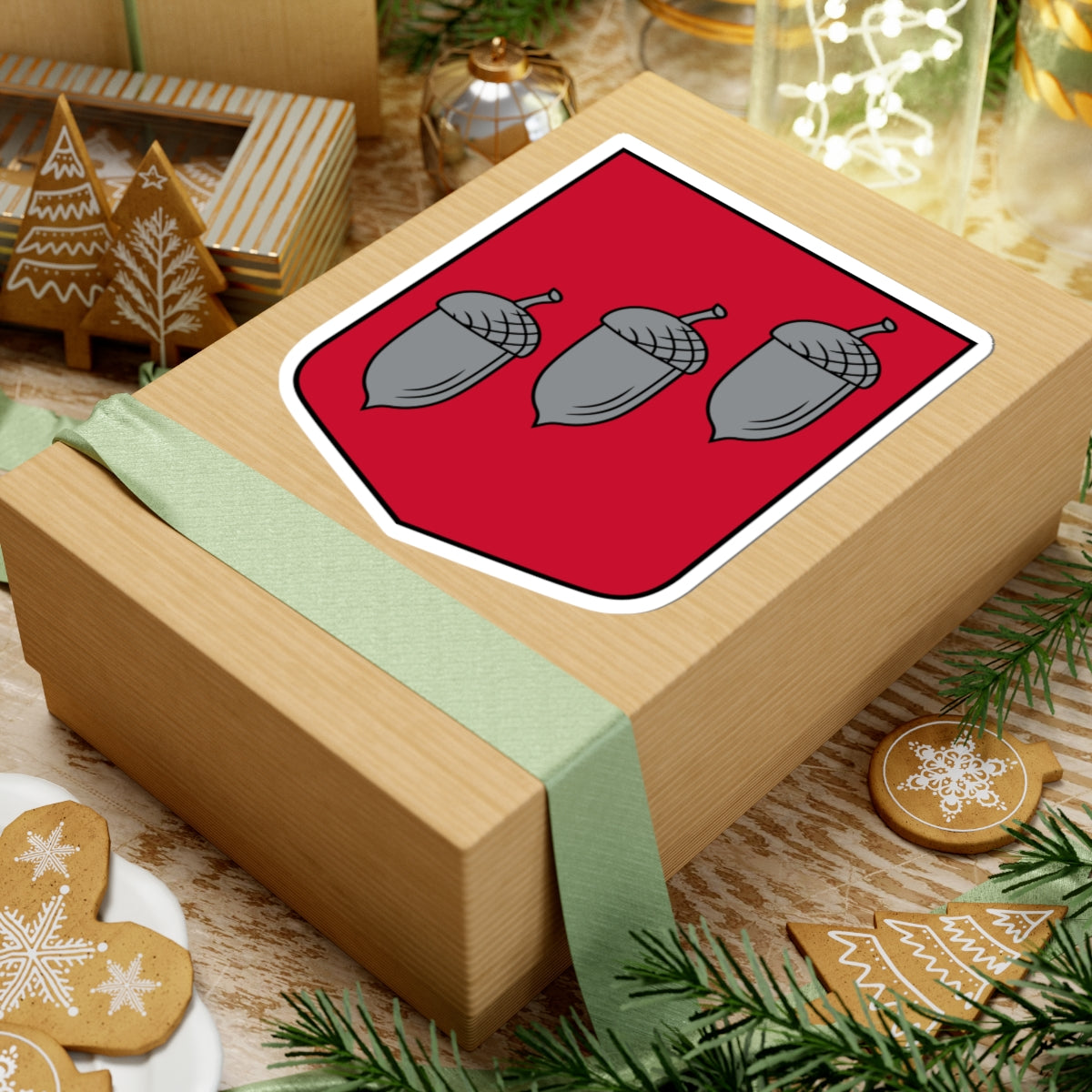 Barkavas pagasta ģerbonis (Latvia) (Coat of Arms) STICKER Vinyl Kiss-Cut Decal