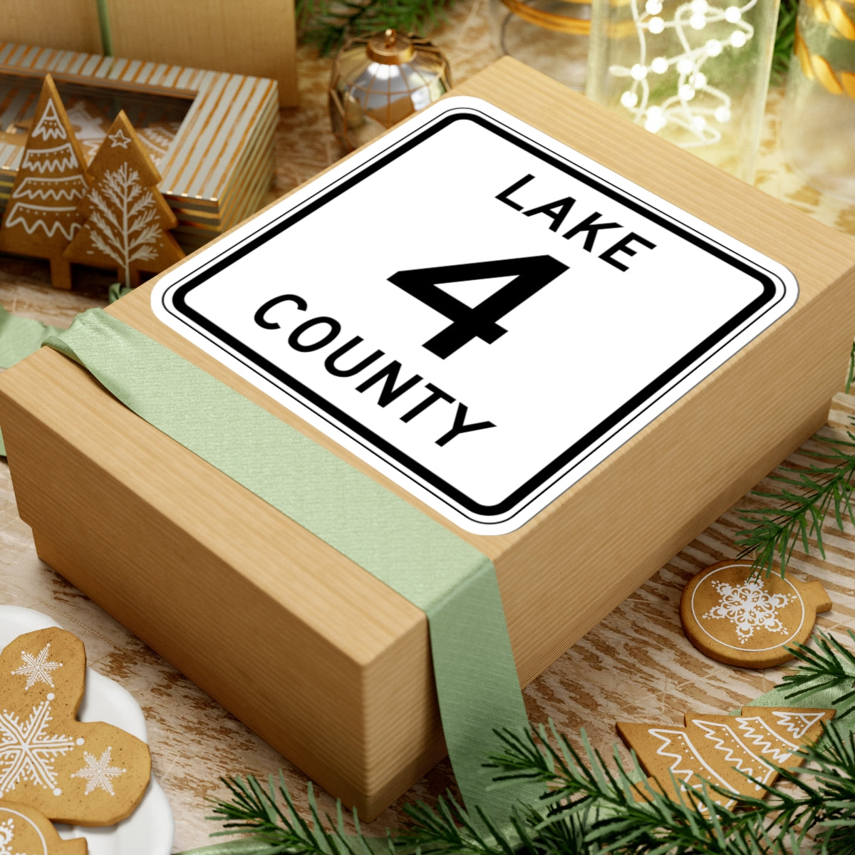 Lake County Route 4 MN (Minnesota) (Road Sign) STICKER Vinyl Kiss-Cut Decal