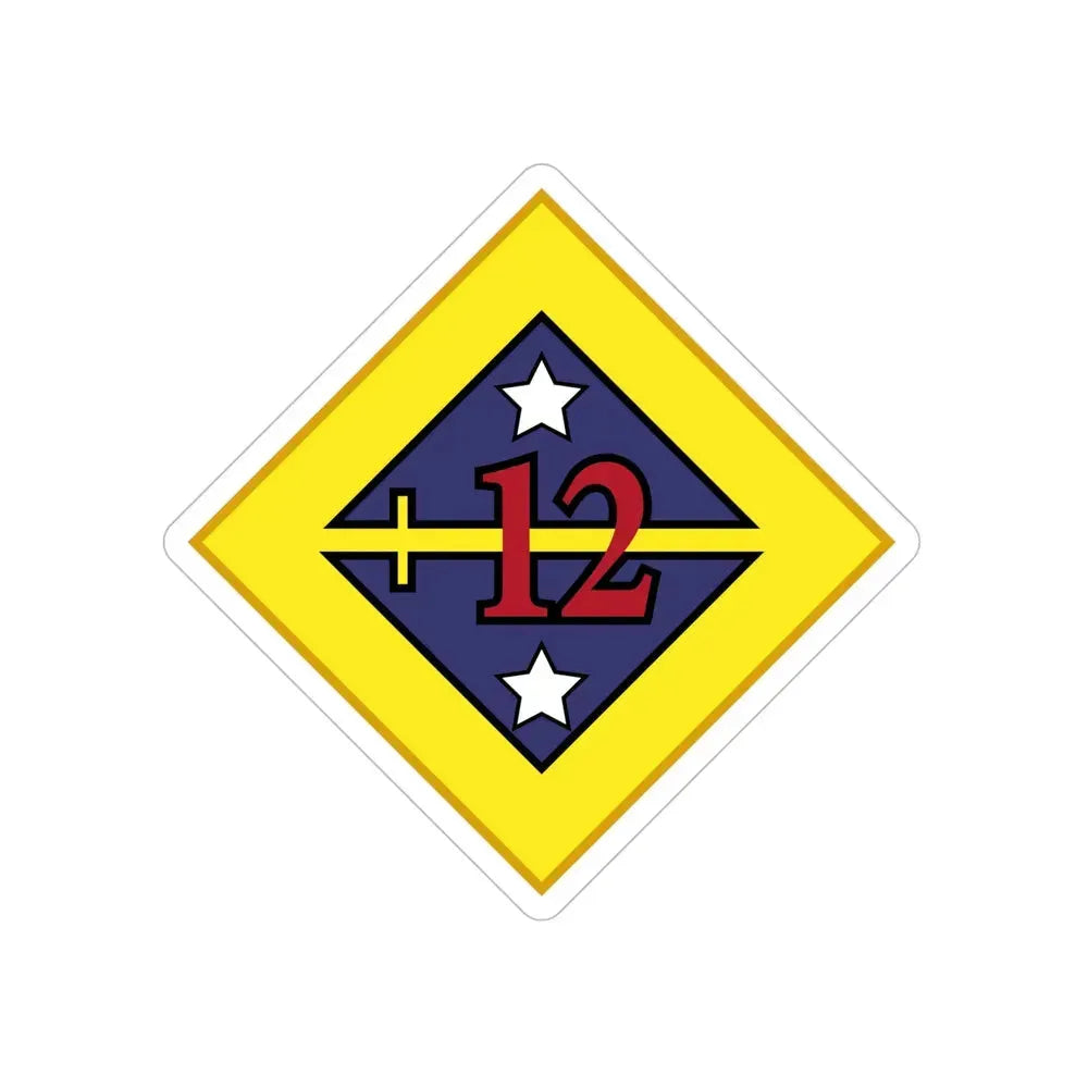 12th US Division (U.S. Army) Transparent STICKER Die-Cut Vinyl Decal - The Sticker Space