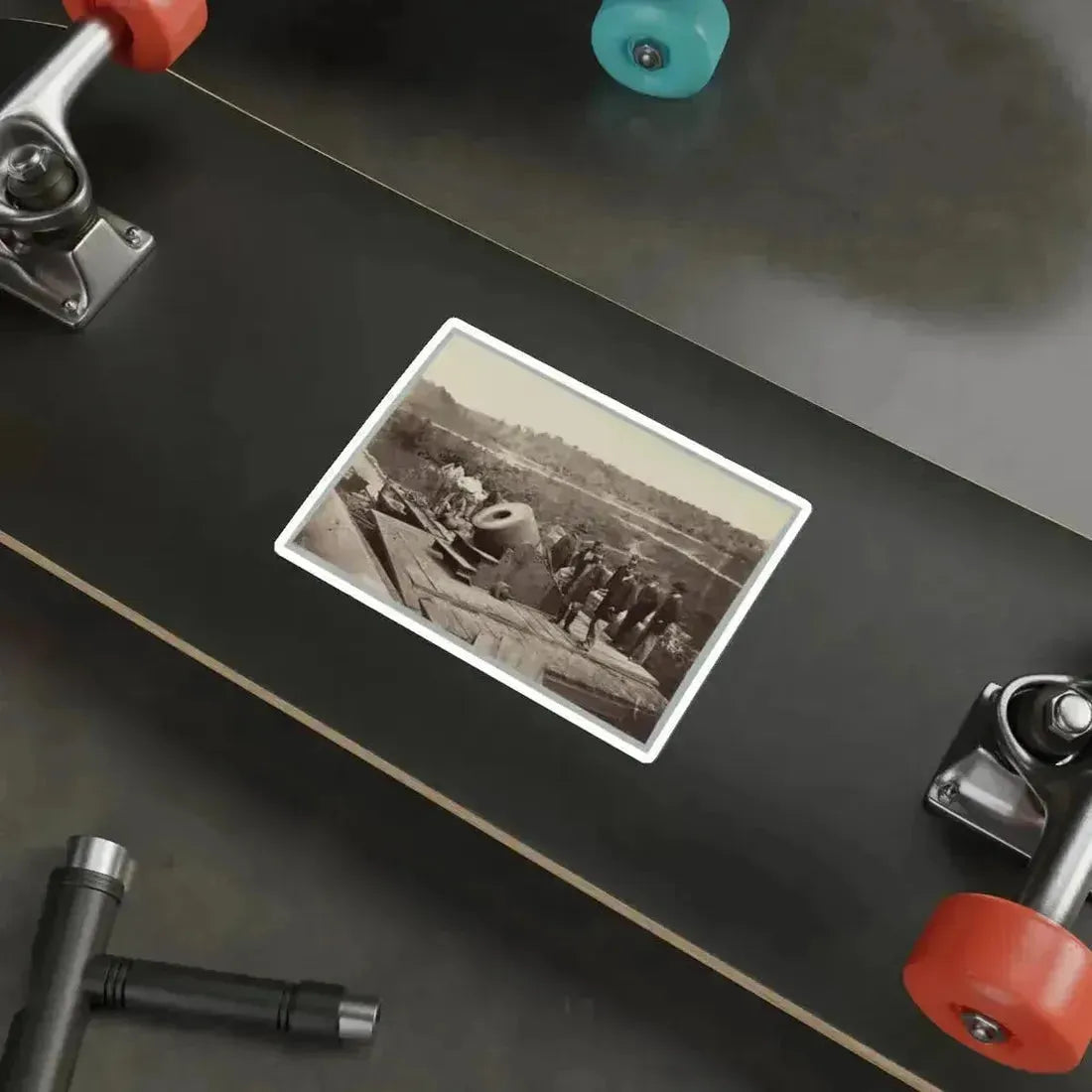 13 Inch Mortar Dictator In Front Of Petersburg, Va. (U.S. Civil War) STICKER Vinyl Die-Cut Decal - The Sticker Space