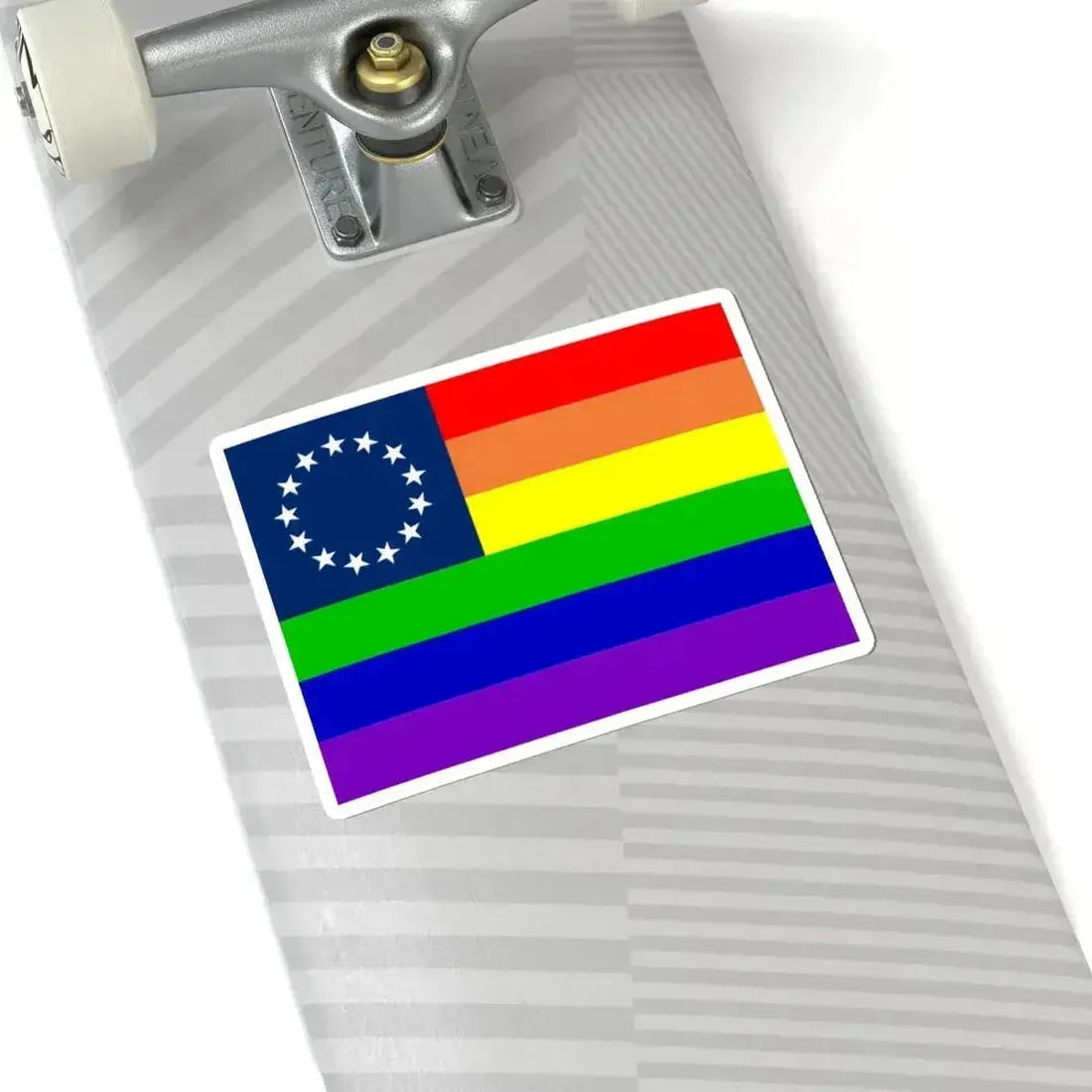 13-Star LGBT Rainbow Flag (United States) STICKER Vinyl Kiss-Cut Decal - The Sticker Space
