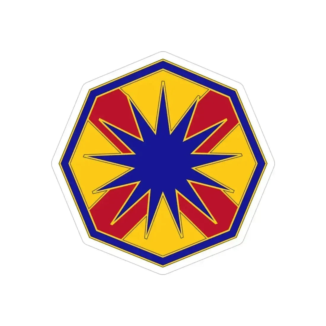 13 Sustainment Command (U.S. Army) REVERSE PRINT Transparent Die-Cut STICKER - The Sticker Space