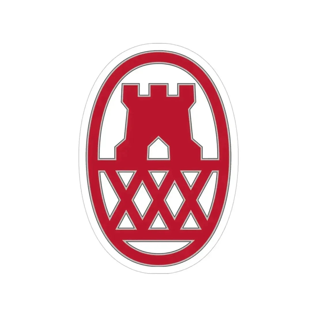 130 Maneuver Enhancement Brigade (U.S. Army) Transparent STICKER Die-Cut Vinyl Decal - The Sticker Space