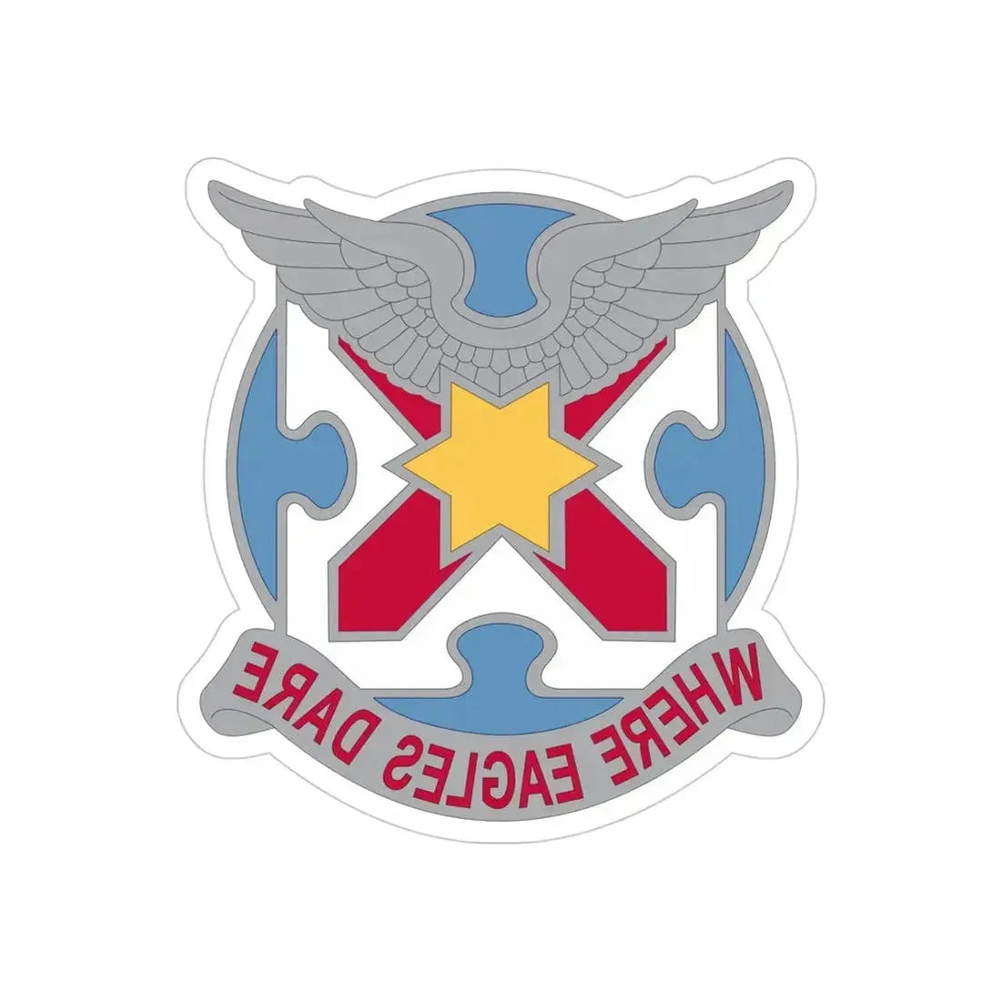 131 Aviation Regiment (U.S. Army) REVERSE PRINT Transparent Die-Cut STICKER - The Sticker Space