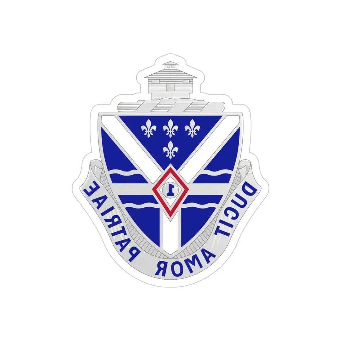 131st Infantry Regiment (U.S. Army) REVERSE PRINT Transparent Die-Cut STICKER - The Sticker Space