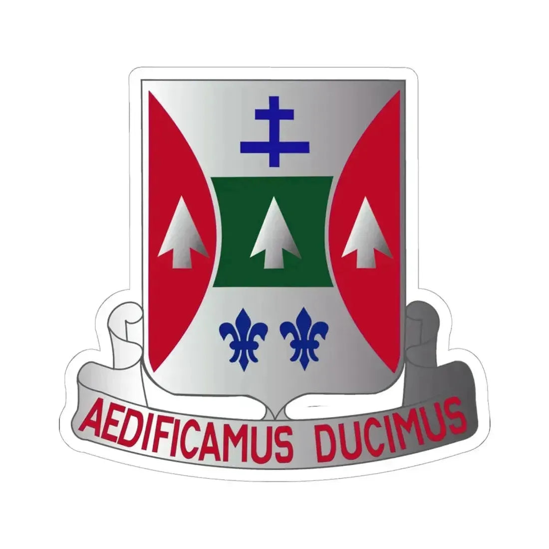 132 Engineer Battalion (U.S. Army) STICKER Vinyl Kiss-Cut Decal 6 Inch White - The Sticker Space