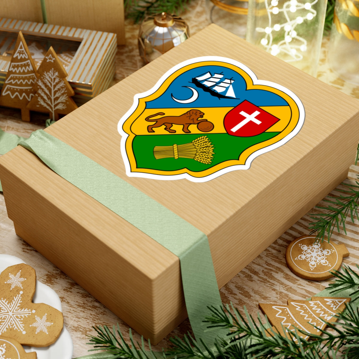 Algiers Coat of Arms French Algeria (Algeria) (Coat of Arms) STICKER Vinyl Kiss-Cut Decal