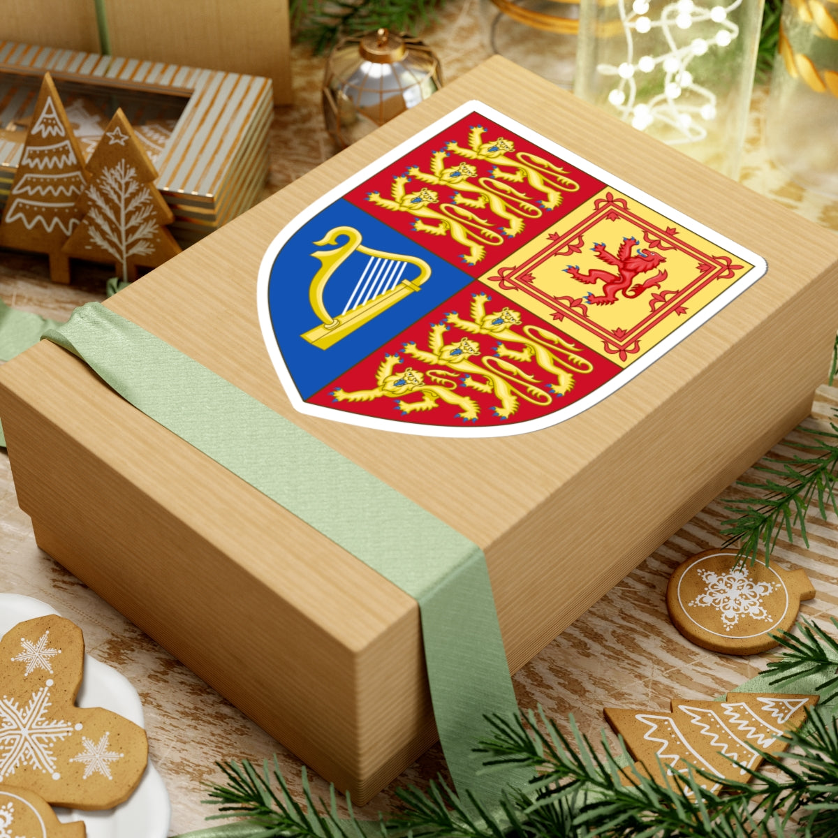 Arms of the United Kingdom (United Kingdom) (Coat of Arms) STICKER Vinyl Kiss-Cut Decal