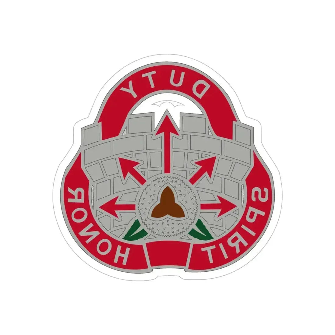 134 Engineer Group (U.S. Army) REVERSE PRINT Transparent Die-Cut STICKER - The Sticker Space