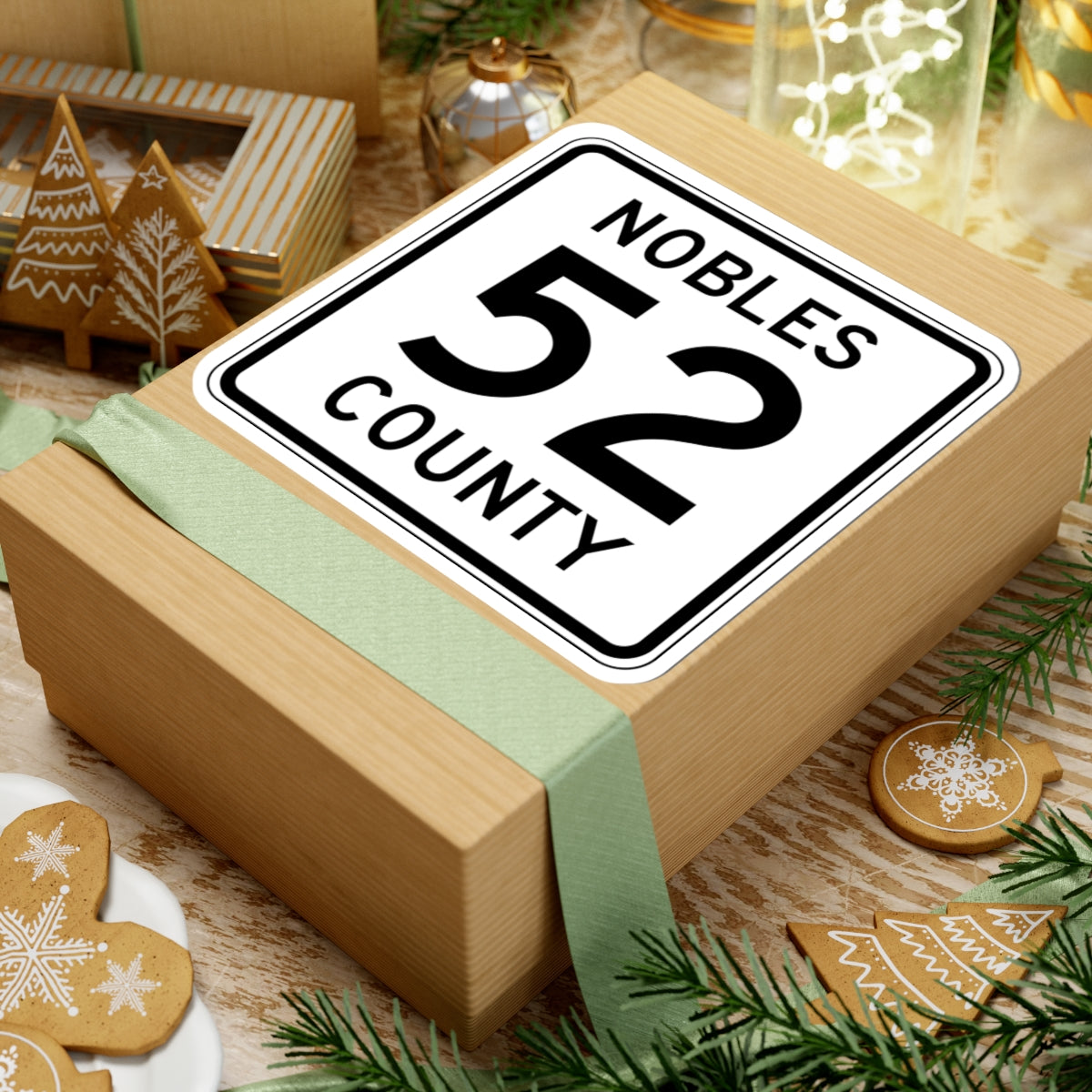 Nobles County Route 52 MN (Minnesota) (Road Sign) STICKER Vinyl Kiss-Cut Decal