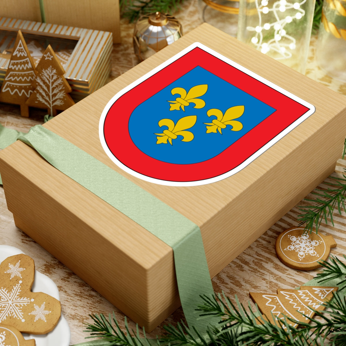 Armas de Borbón-Anjou (Spain) (Coat of Arms) STICKER Vinyl Kiss-Cut Decal