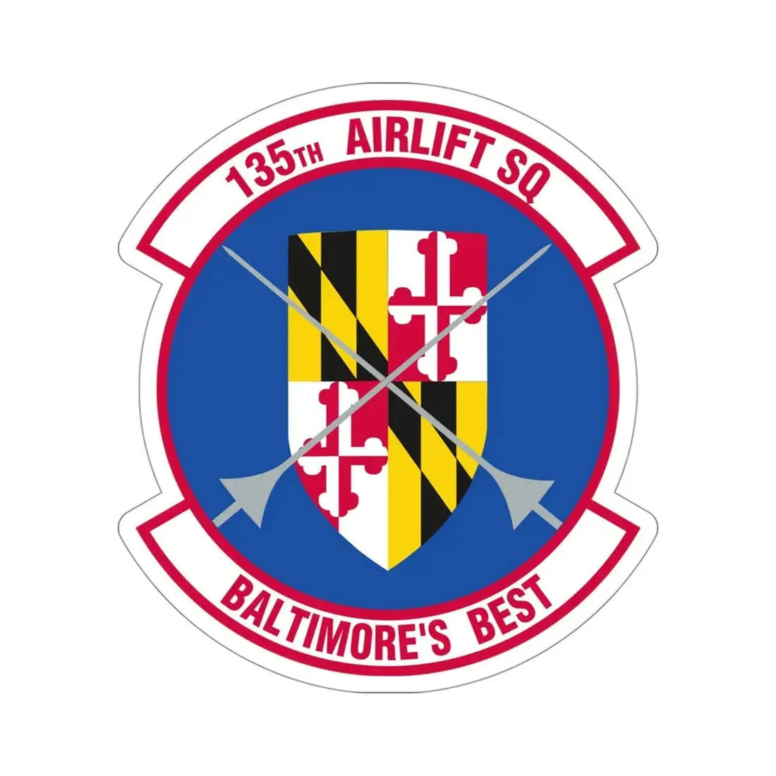 135 Airlift Squadron (U.S. Air Force) STICKER Vinyl Die-Cut Decal - The Sticker Space