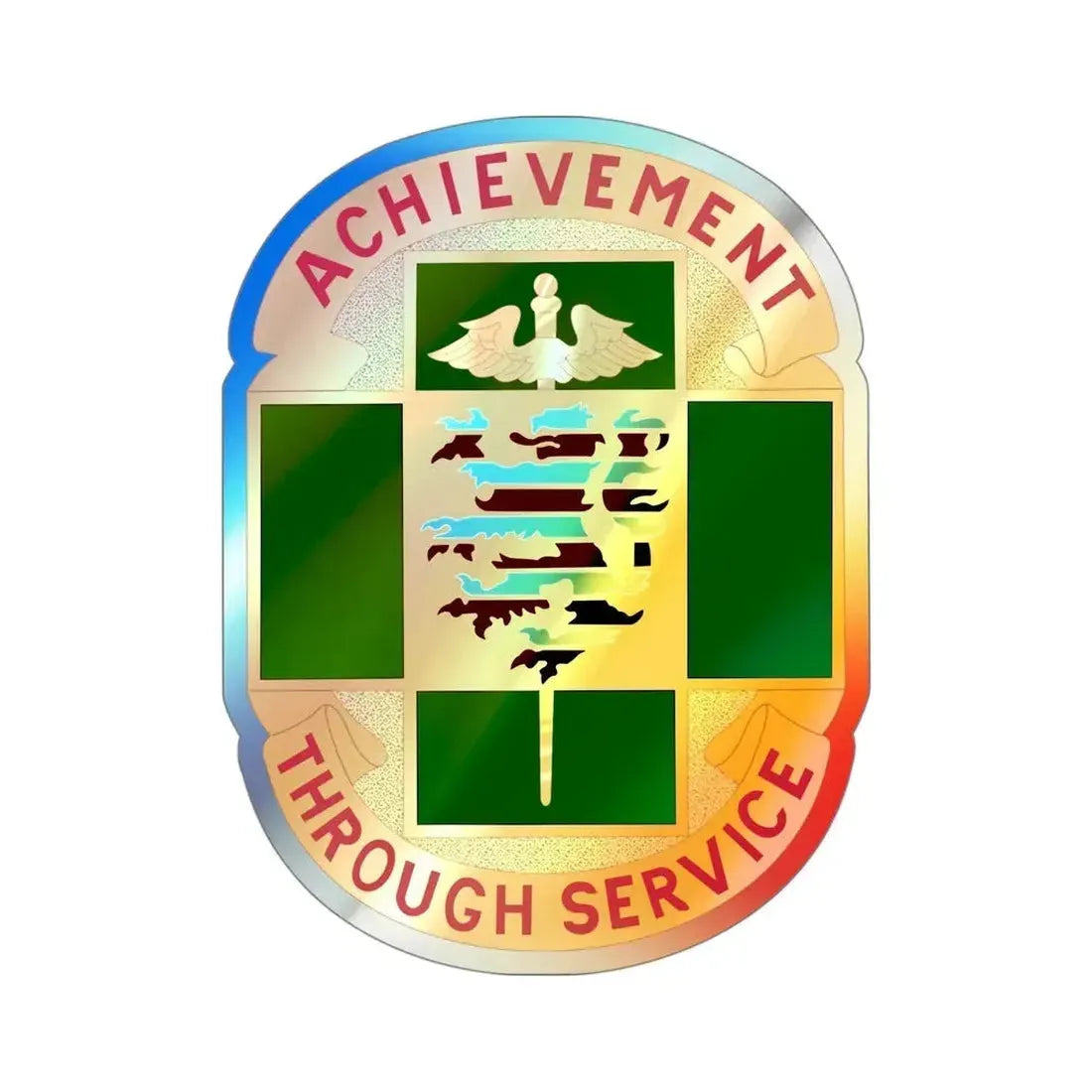 135 Evacuation Hospital (U.S. Army) Holographic STICKER Die-Cut Vinyl Decal - The Sticker Space