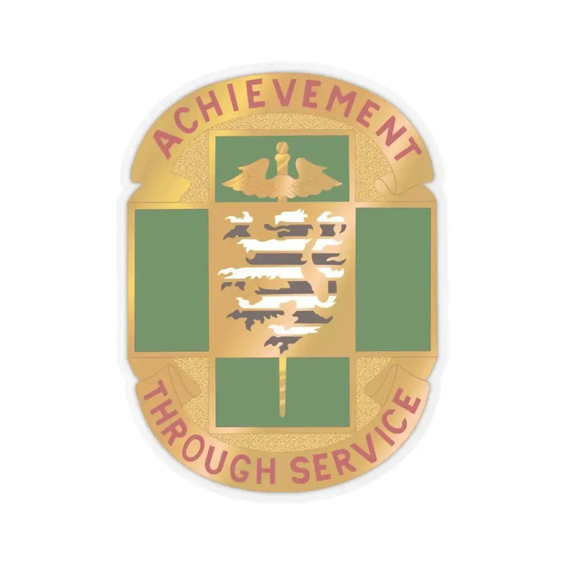 135 Evacuation Hospital (U.S. Army) STICKER Vinyl Kiss-Cut Decal 6 Inch Transparent - The Sticker Space