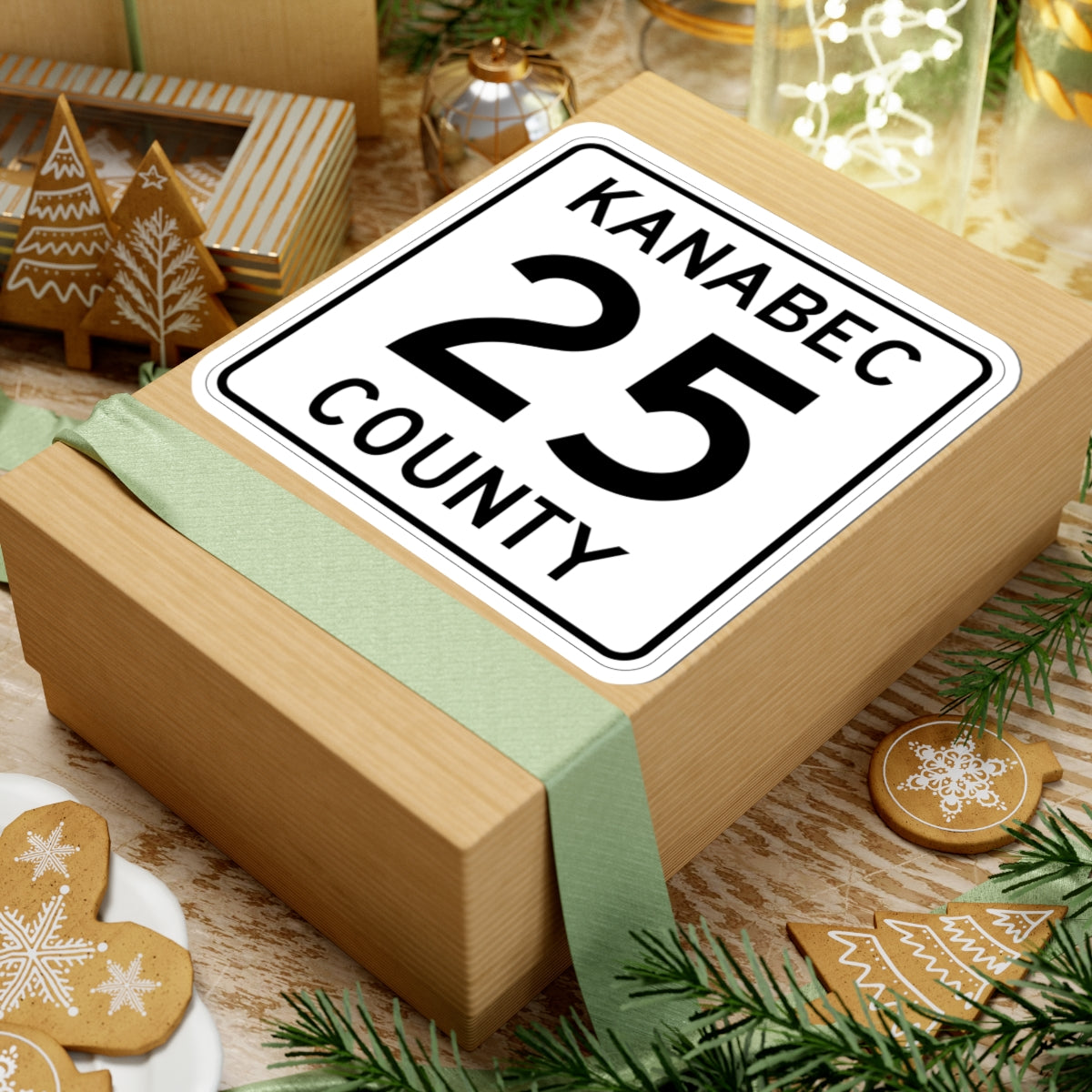Kanabec County 25 MN (Minnesota) (Road Sign) STICKER Vinyl Kiss-Cut Decal