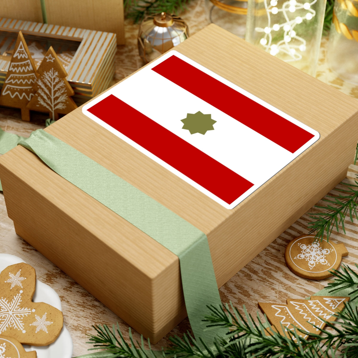 Flag of the Federation of Arab Emirates 3-2 (United Arab Emirates) STICKER Vinyl Kiss-Cut Decal