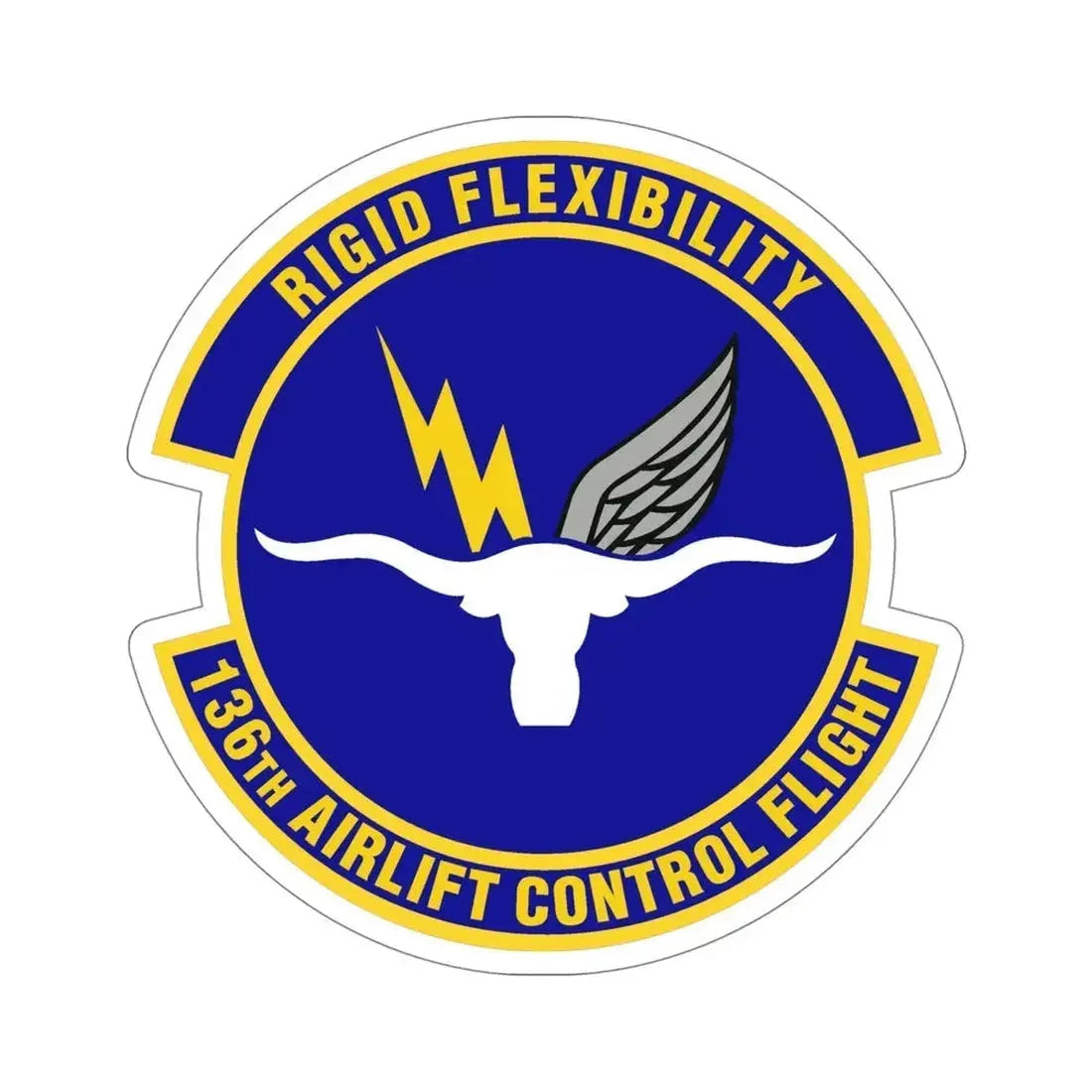 136th Airlift Control Flight (U.S. Air Force) STICKER Vinyl Die-Cut Decal - The Sticker Space