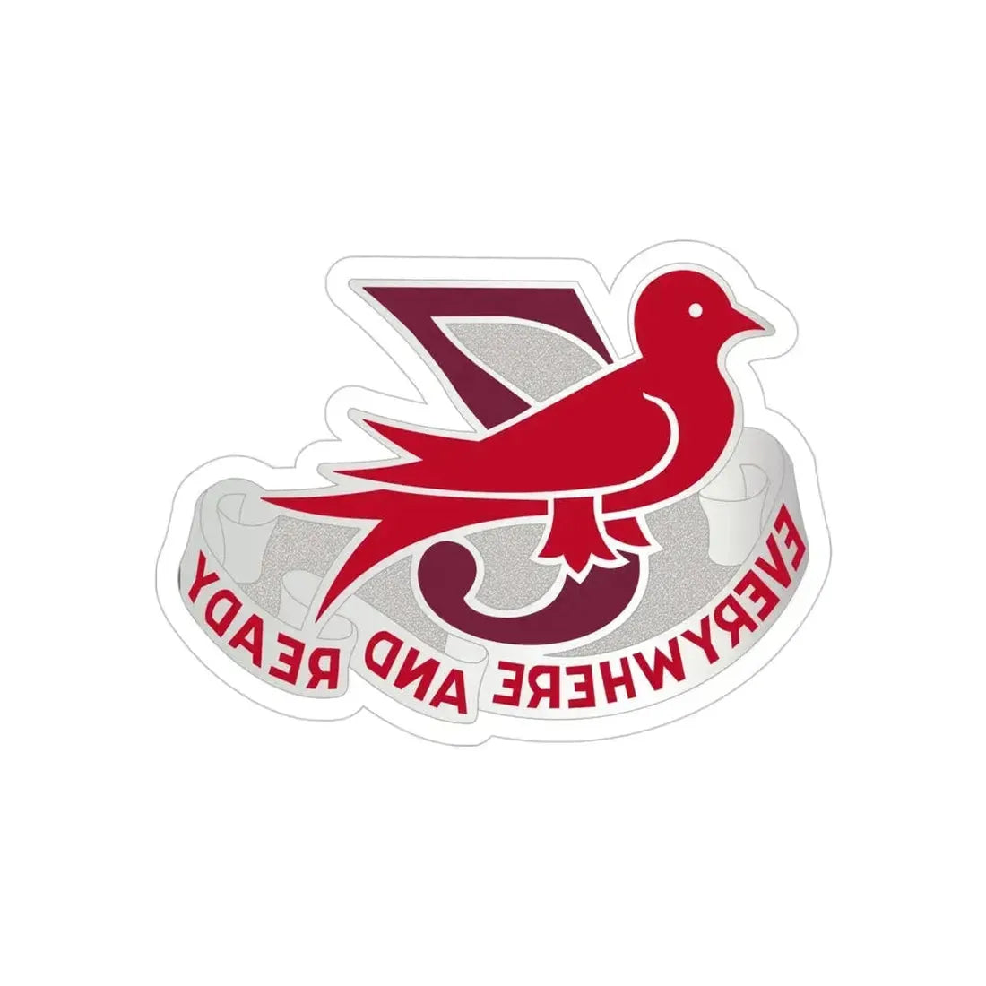 137 Aviation Battalion (U.S. Army) REVERSE PRINT Transparent Die-Cut STICKER - The Sticker Space