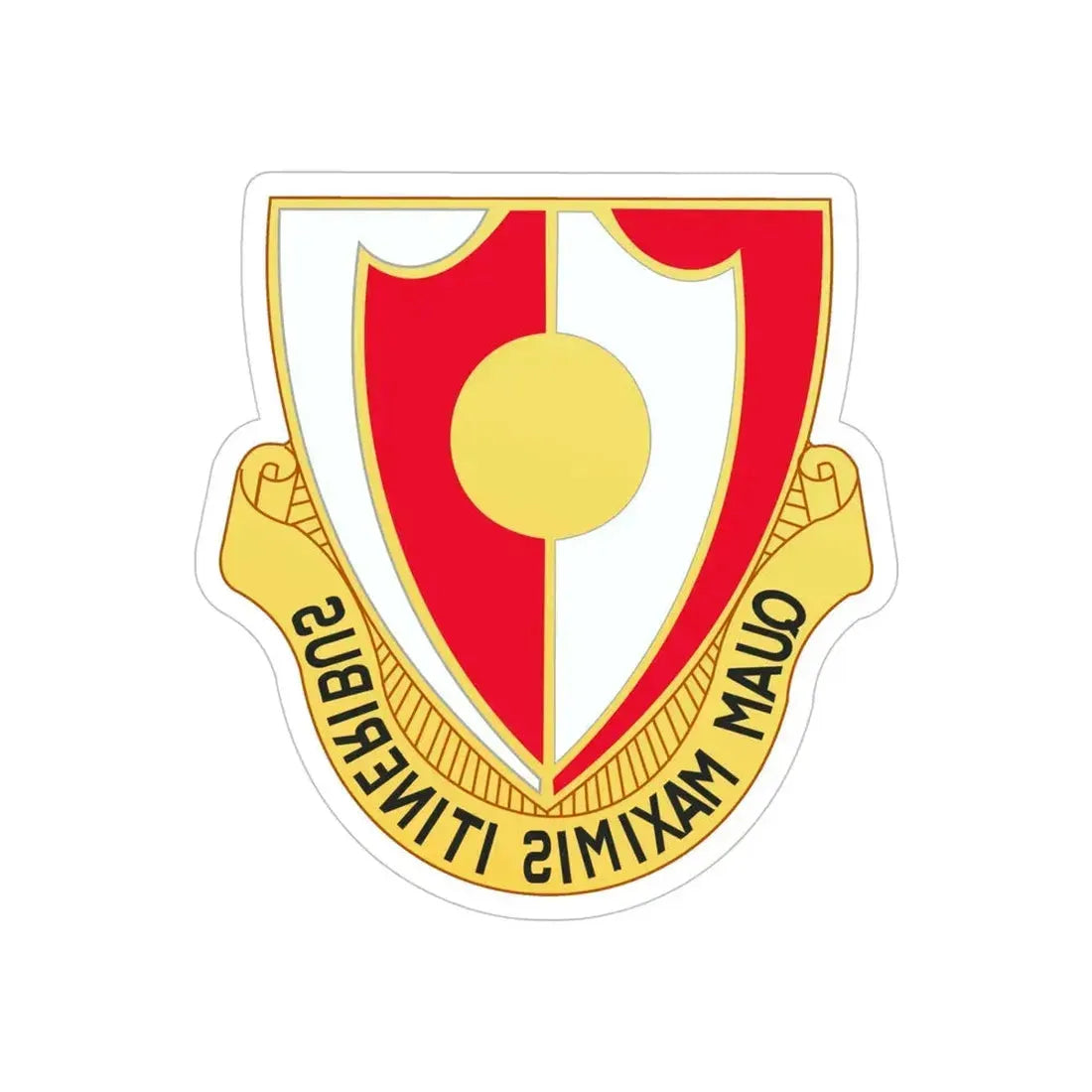 137 Engineer Battalion (U.S. Army) REVERSE PRINT Transparent Die-Cut STICKER - The Sticker Space