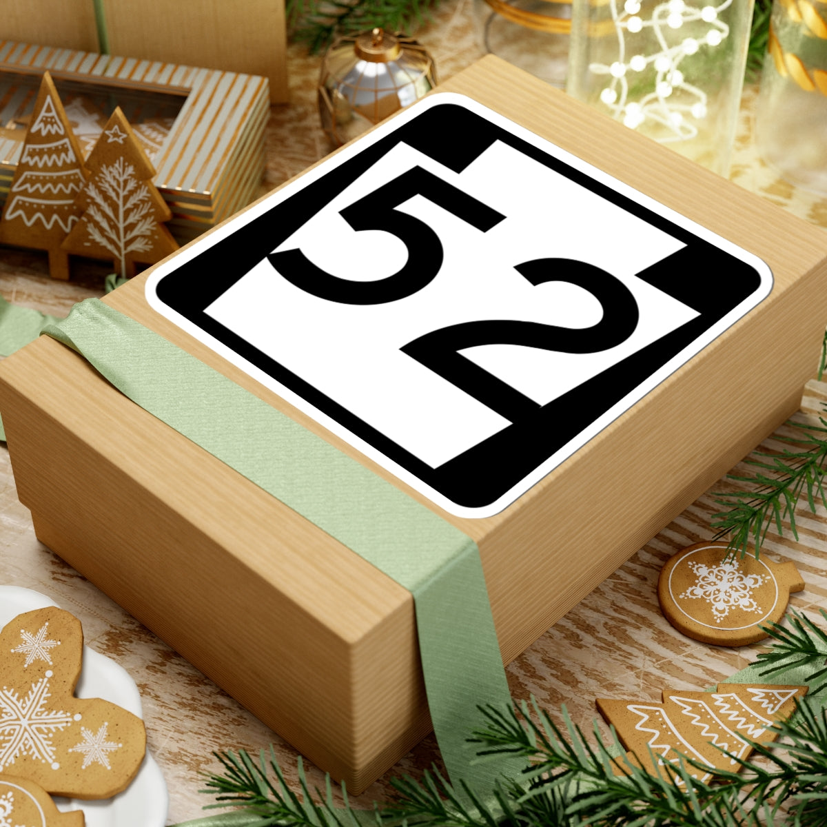 PA-52 (Pennsylvania) (Road Sign) STICKER Vinyl Kiss-Cut Decal