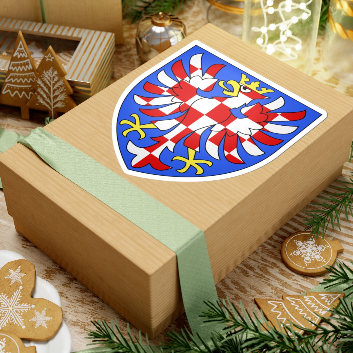 Armoiries Moravie (Czech Republic) (Coat of Arms) STICKER Vinyl Kiss-Cut Decal