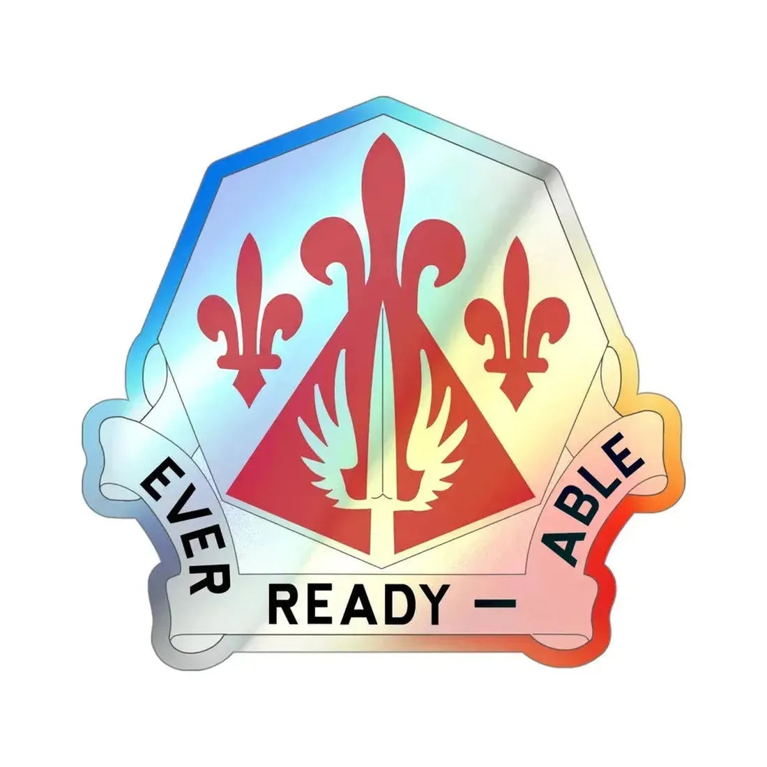 138 Engineer Group (U.S. Army) Holographic STICKER Die-Cut Vinyl Decal - The Sticker Space
