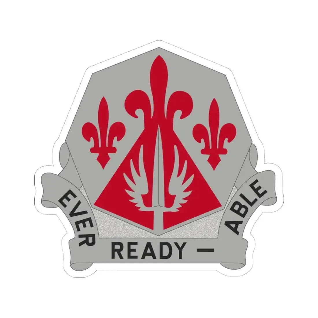 138 Engineer Group (U.S. Army) STICKER Vinyl Kiss-Cut Decal 4 Inch White - The Sticker Space