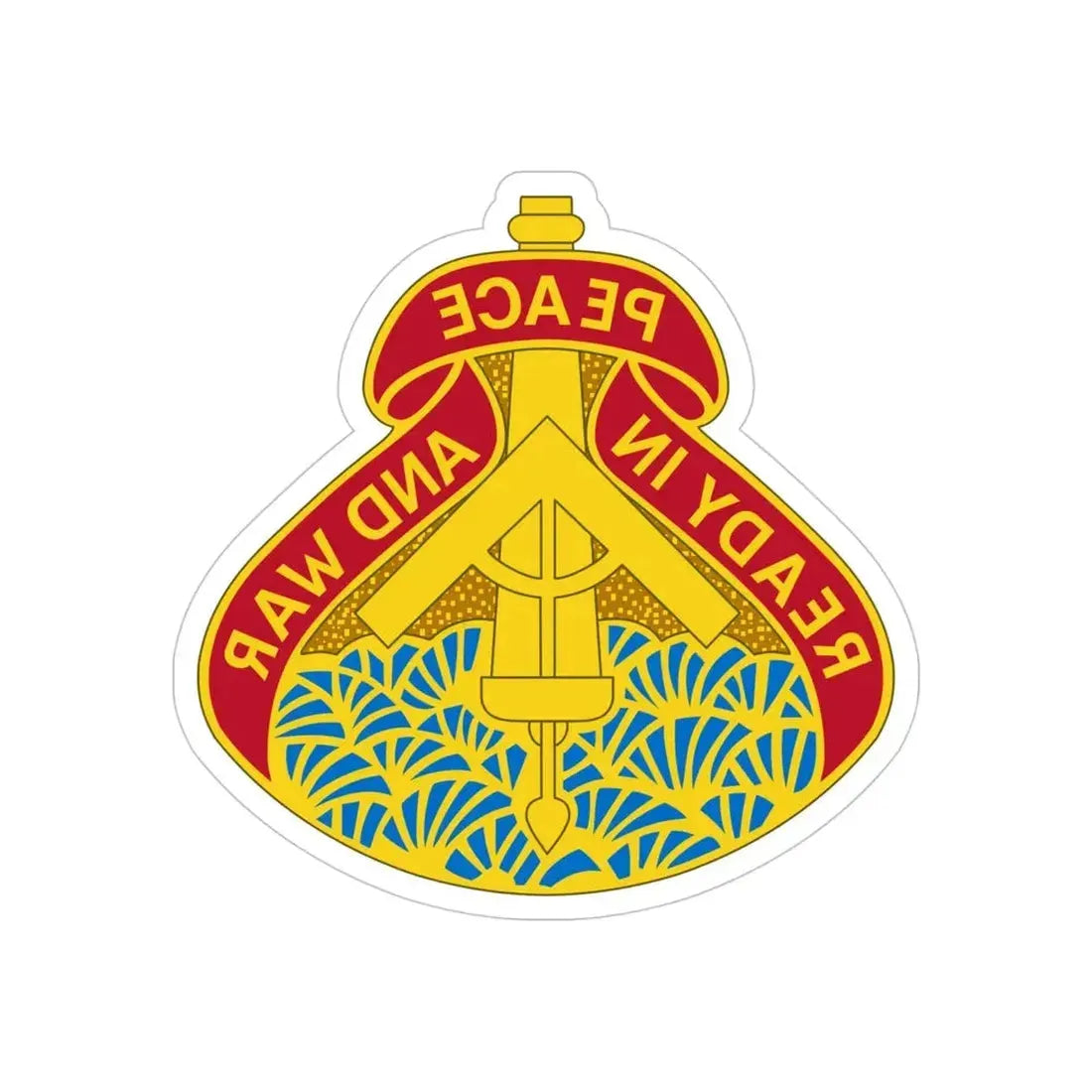 138 Field Artillery Brigade 2 (U.S. Army) REVERSE PRINT Transparent Die-Cut STICKER - The Sticker Space