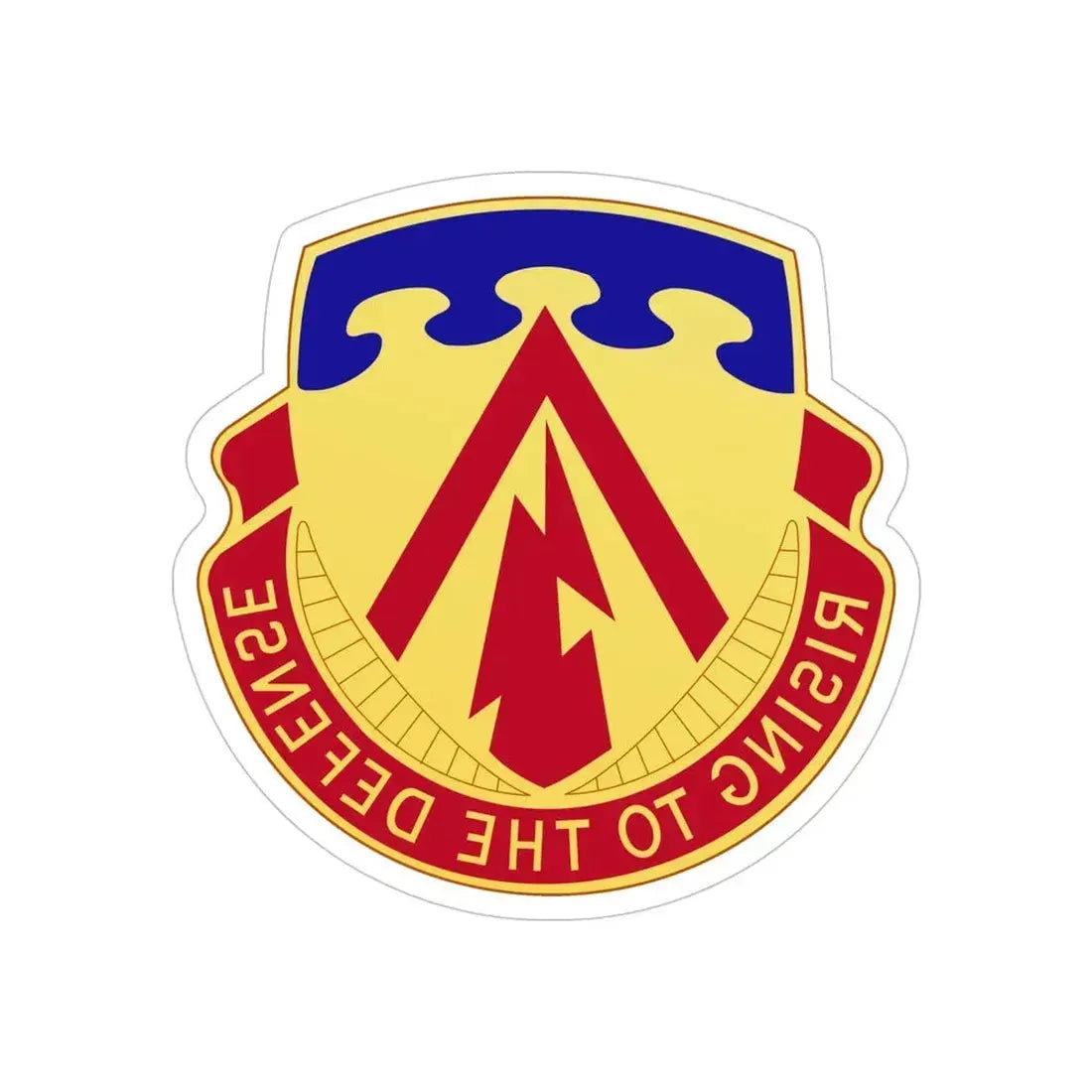 138th Air Defense Artillery Regiment (U.S. Army) REVERSE PRINT Transparent Die-Cut STICKER - The Sticker Space