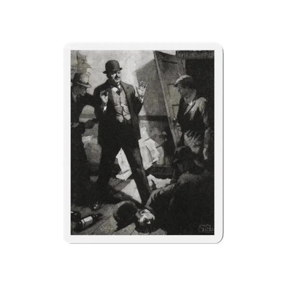 14-EE (2), Liberty magazine, June 1, 1929 (Magazine Illustration) Refrigerator Magnet - The Sticker Space