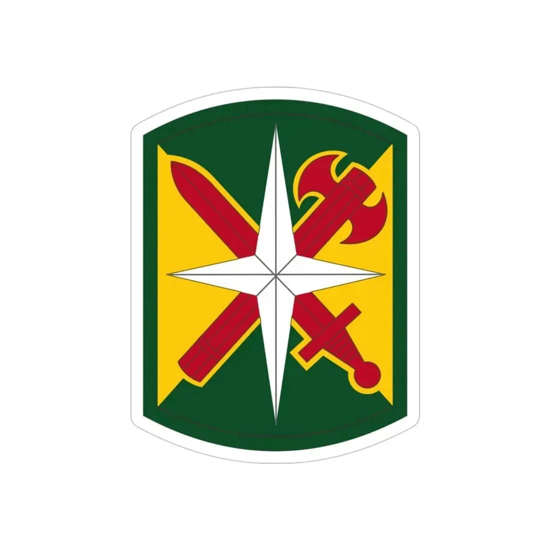 14 Military Police Brigade (U.S. Army) REVERSE PRINT Transparent Die-Cut STICKER - The Sticker Space