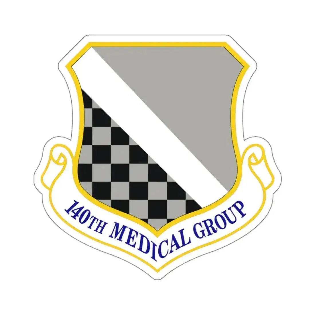 140th Medical Group (U.S. Air Force) STICKER Vinyl Kiss-Cut Decal 4 Inch White - The Sticker Space
