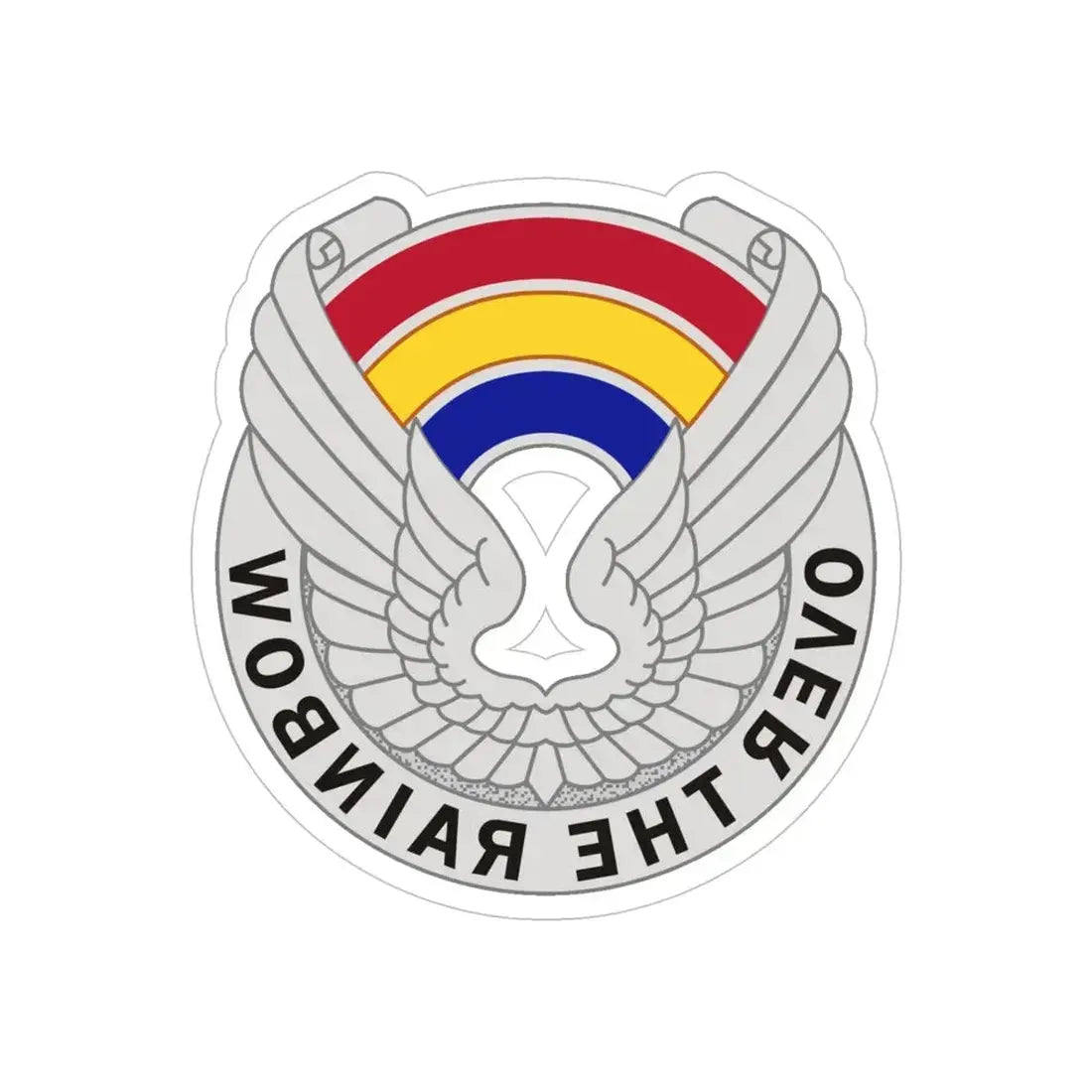 142 Aviation Regiment (U.S. Army) REVERSE PRINT Transparent Die-Cut STICKER - The Sticker Space