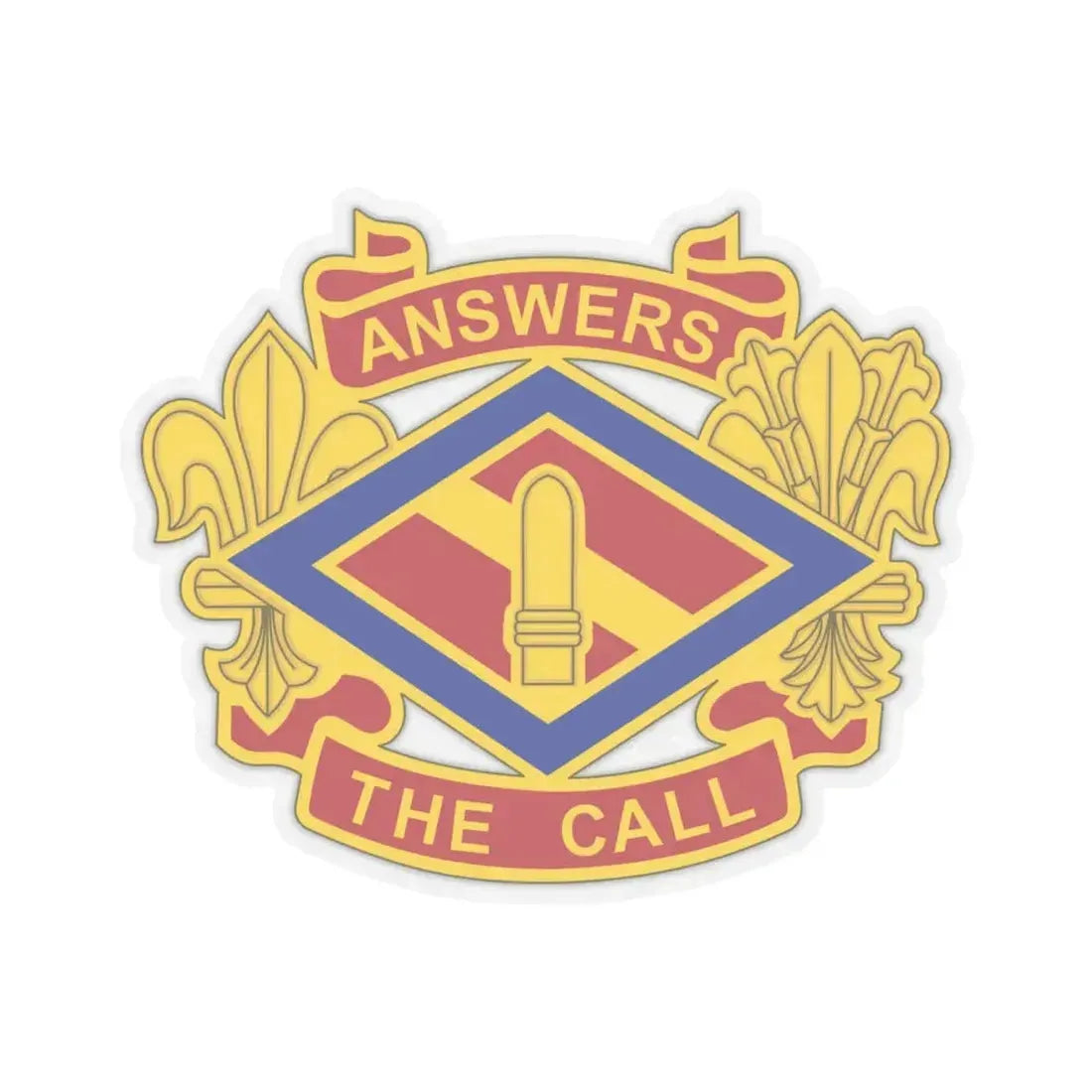 142 Field Artillery Brigade 2 (U.S. Army) STICKER Vinyl Kiss-Cut Decal 6 Inch Transparent - The Sticker Space