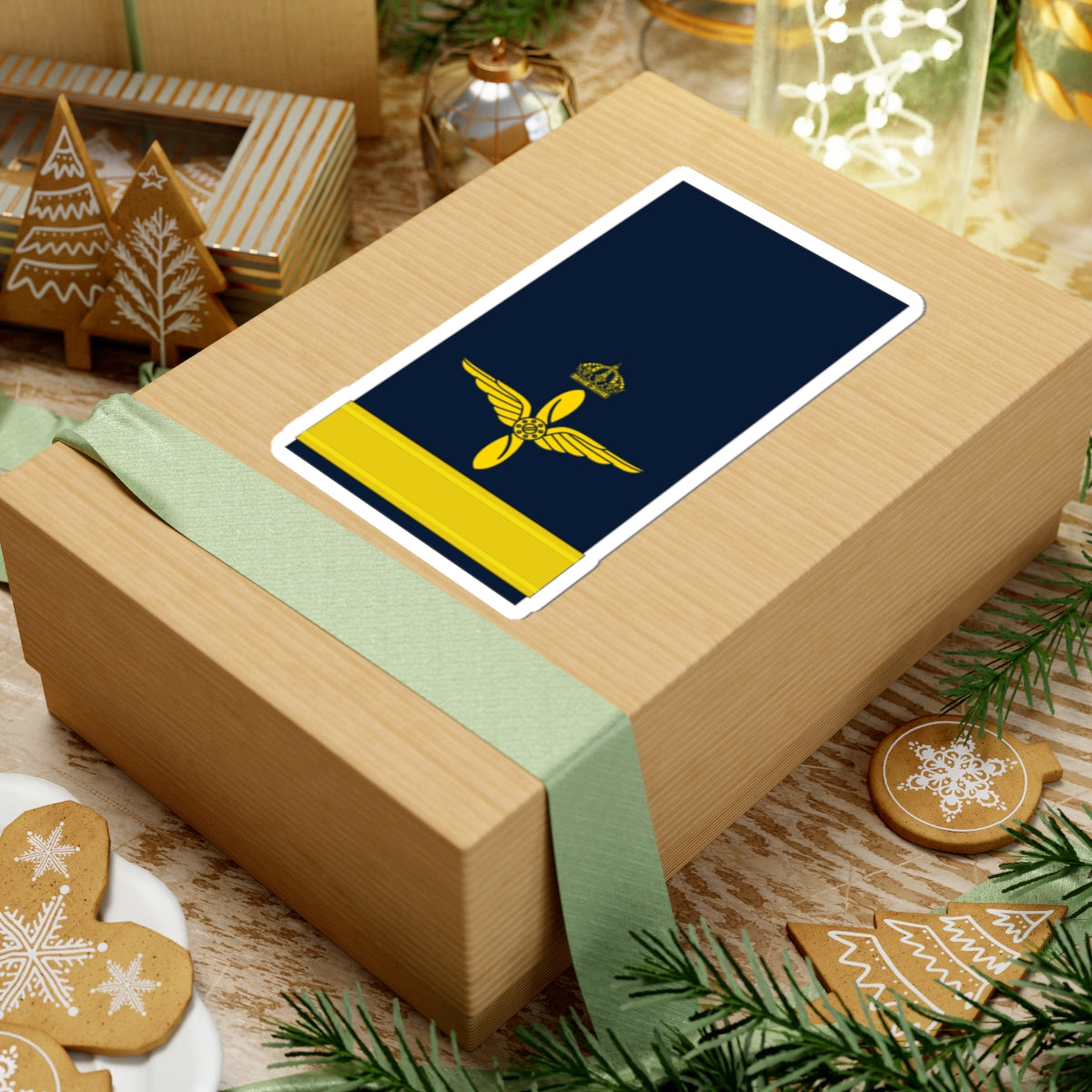 OF 1 Fänrik FV hylsa (Sweden) (Military Rank) STICKER Vinyl Kiss-Cut Decal