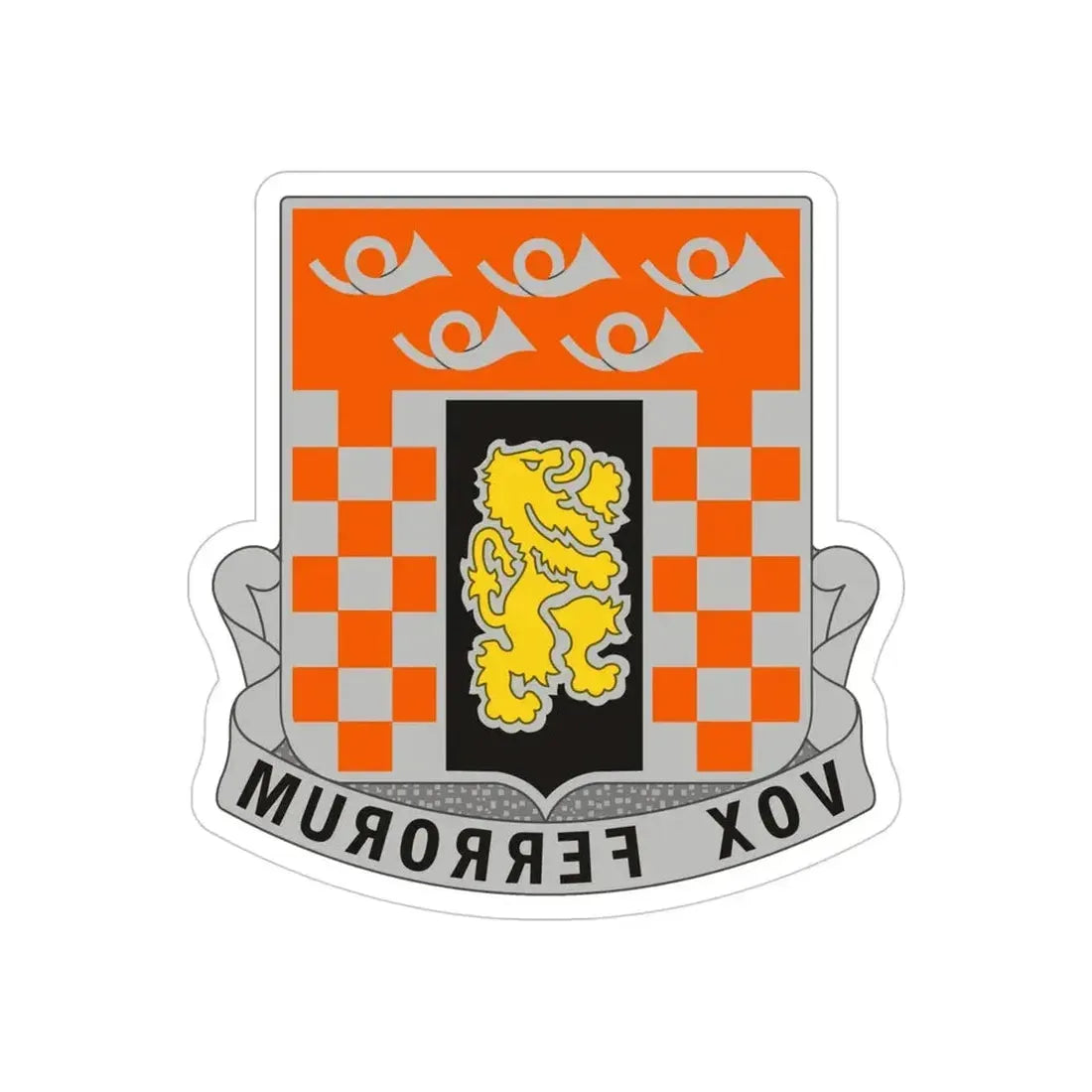 143 Signal Battalion (U.S. Army) REVERSE PRINT Transparent Die-Cut STICKER - The Sticker Space