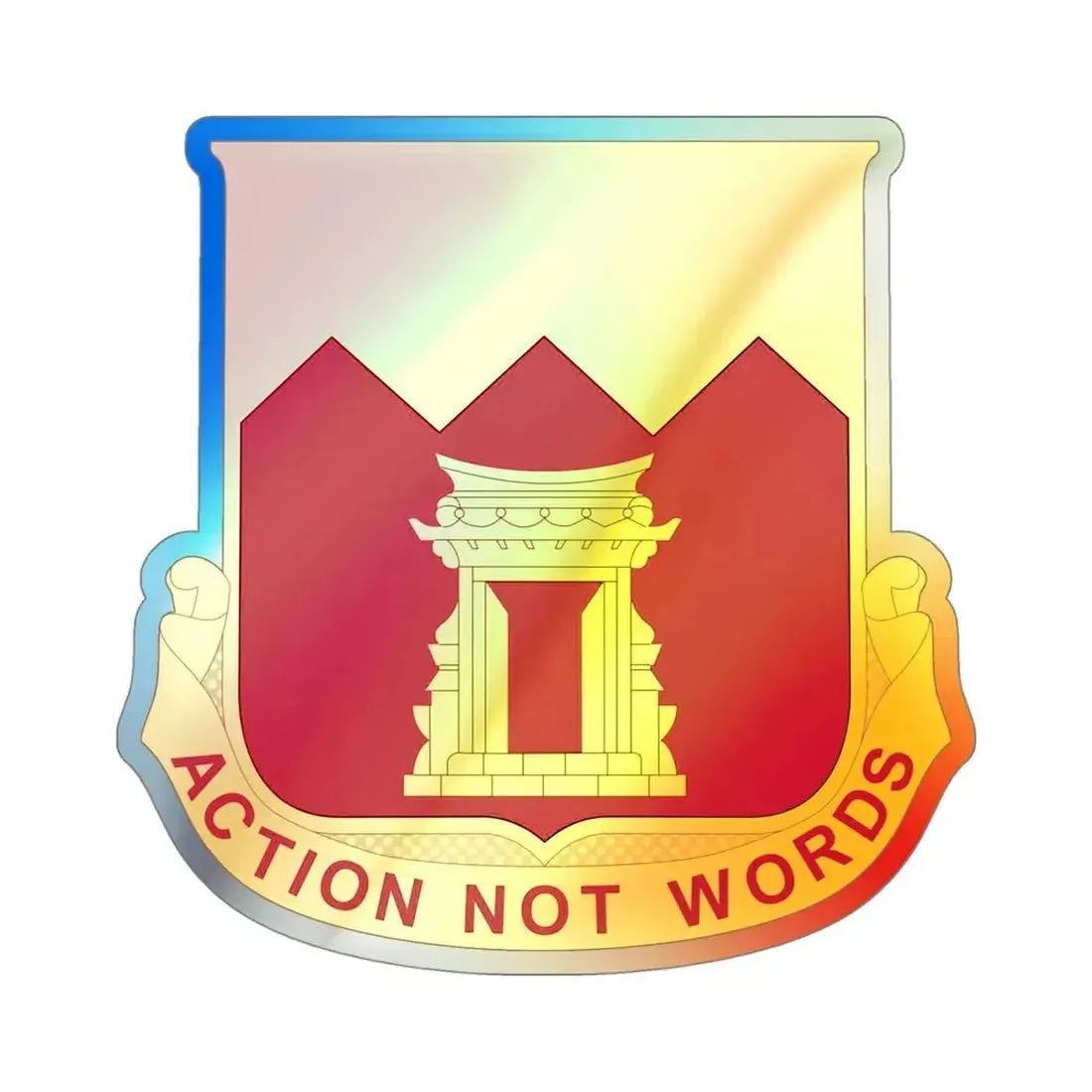 143rd Armored Field Artillery Battalion (U.S. Army) Holographic STICKER Die-Cut Vinyl Decal - The Sticker Space