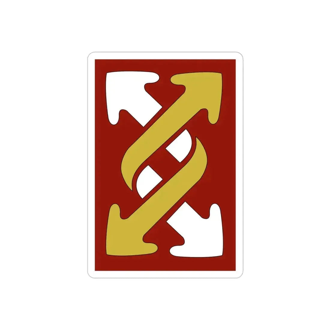 143rd Sustainment Command Expeditionary (U.S. Army) REVERSE PRINT Transparent Die-Cut STICKER - The Sticker Space