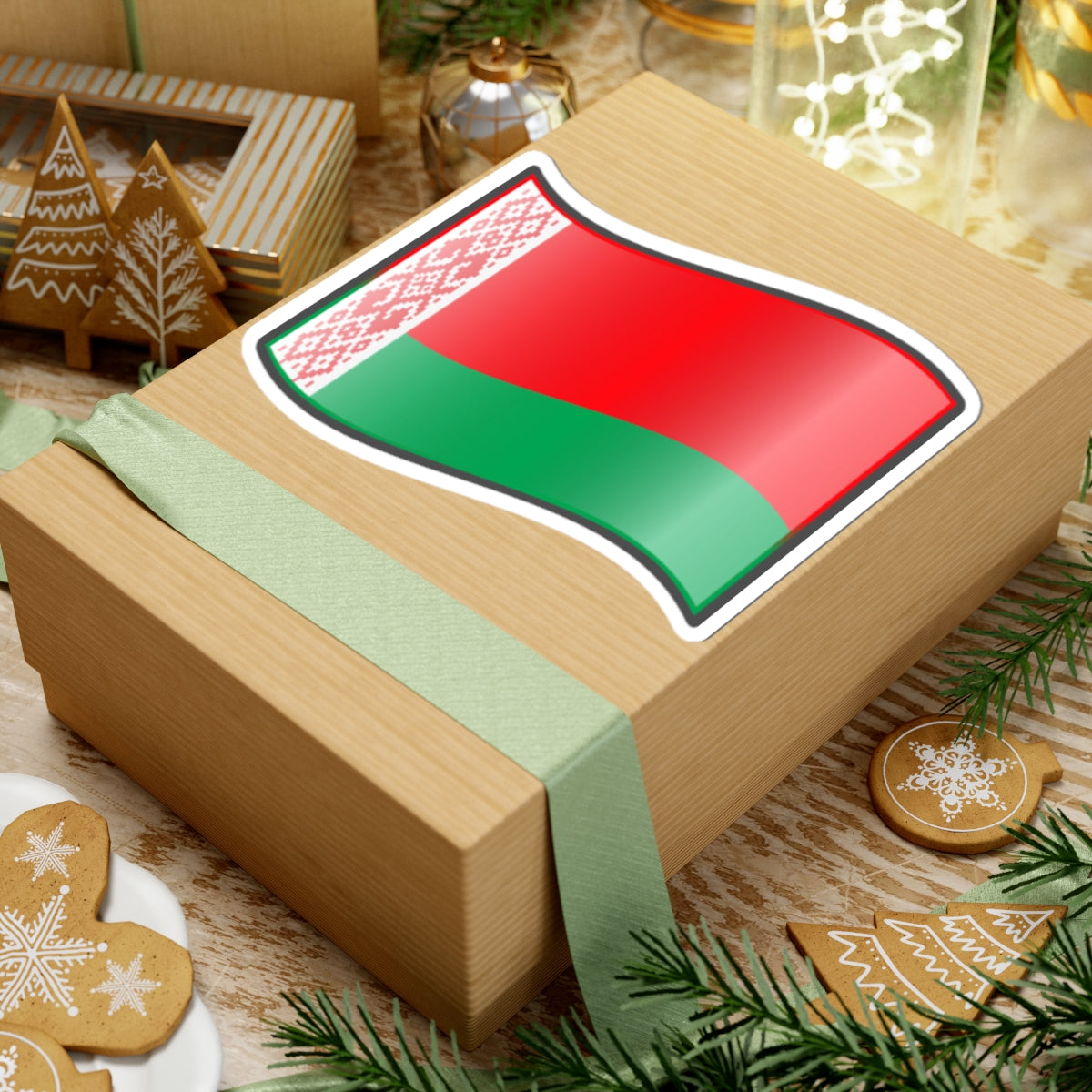 Nuvola Belarus flag 1995 (Belarus) STICKER Vinyl Kiss-Cut Decal