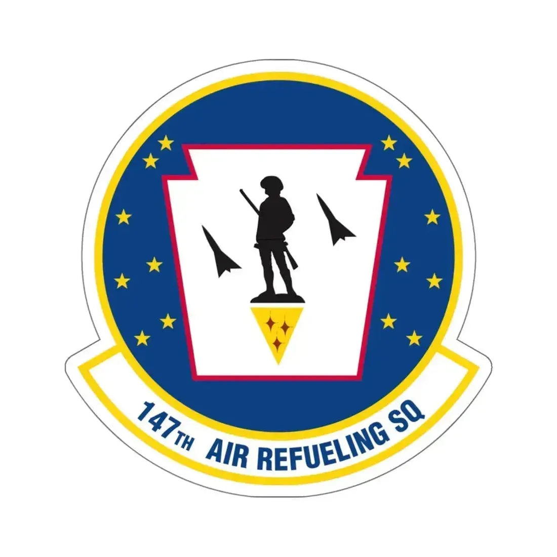 147 Air Refueling Squadron (U.S. Air Force) STICKER Vinyl Kiss-Cut Decal 6 Inch White - The Sticker Space